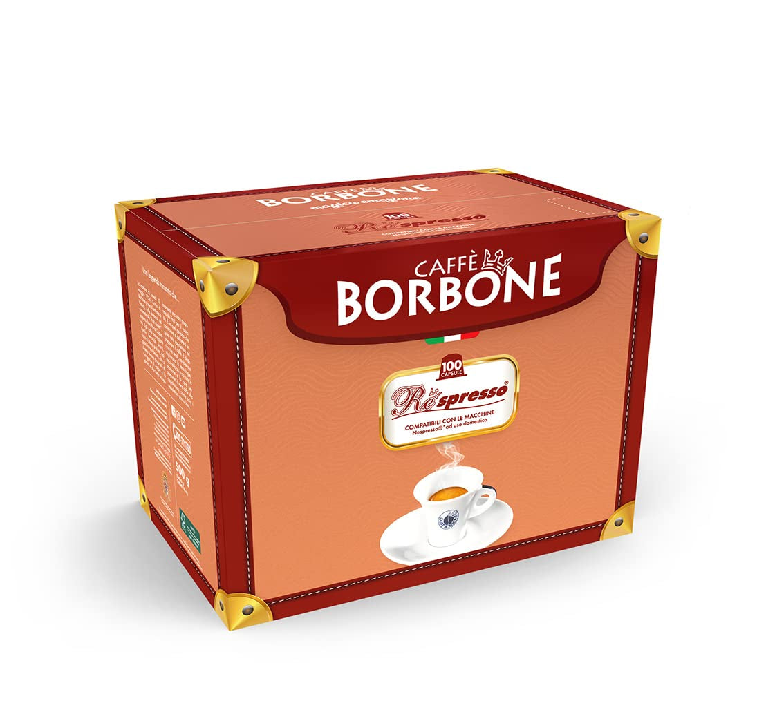 Caffè Borbone Respresso, blaue Kaffeemischung – 100 Kapseln – kompatibel mit Nespresso®* Haushalts-Espressomaschinen