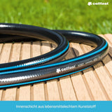 CELLFAST Gartenschlauch, 6-lagiger Wasserschlauch, doppelt geflochtener Stoff, Bewässerungsschlauch, UV-beständig, Anti-Algen, flexibler Schlauch, 32 bar, 1 Zoll, 25 Meter, Hobby