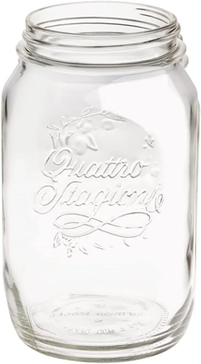 Bormioli QUATTRO STAGIONI Vorratsglas 1 Liter (2er Pack) Frischhaltedosen Naty Shop
