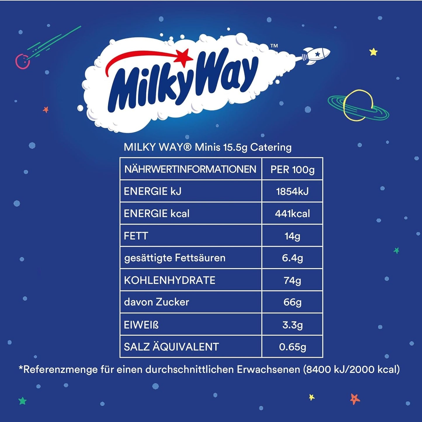 Mini-Schokoriegel, Schokoladen-Großpackung, leichte Milchcreme, 150 x 15,5 g, 2,3 kg