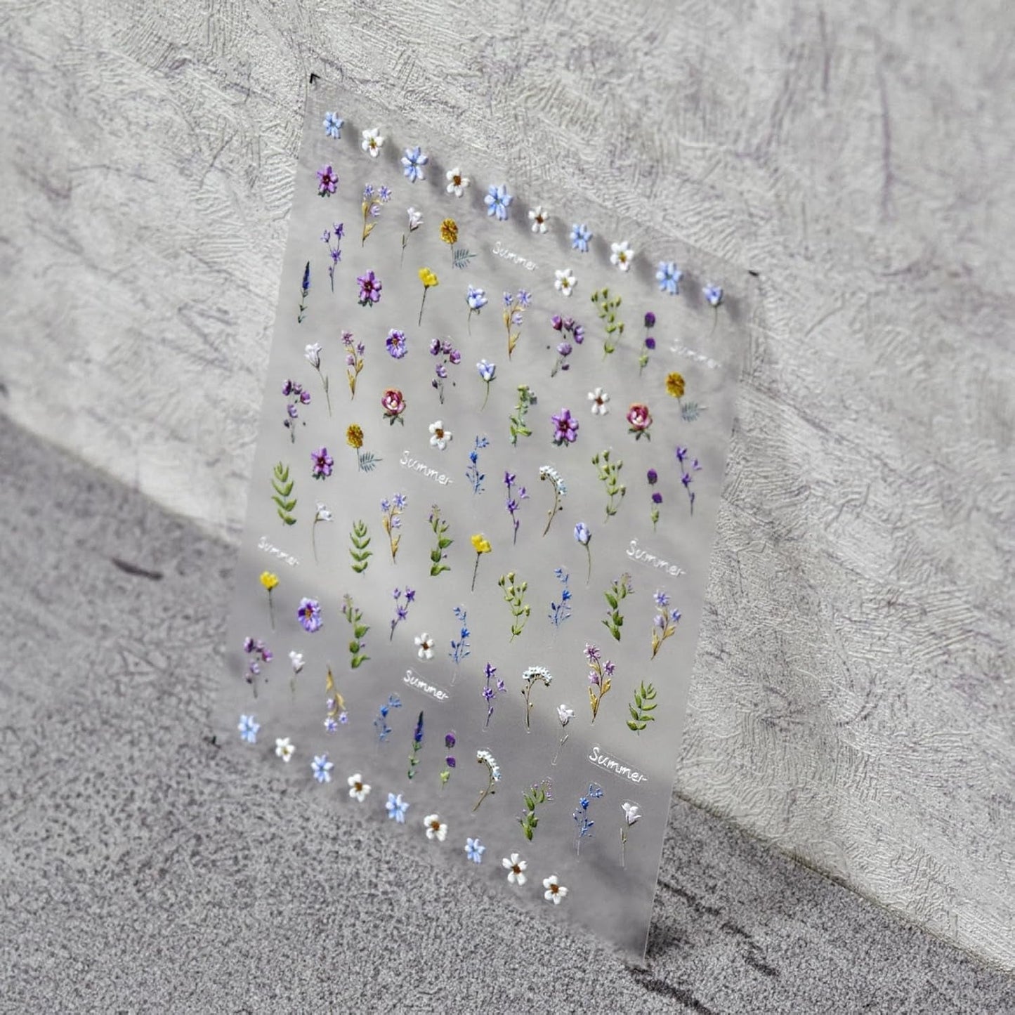 Nagelsticker Set - Selbstklebende Nagelaufkleber, Nageldesign Zubehör, Nail Art, Nagelaufkleber Für Fingernägel, Blumen Nagelsticker, Nagel Deko