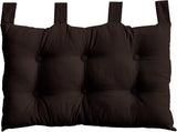 Steppdecke mit 4 Noppen, Jute, 90 x 190 cm, Ton, 2007AGCHLJT090190, 90 x 190 cm Steppdecken und Steppdecken Naty Shop Dunkelbraun