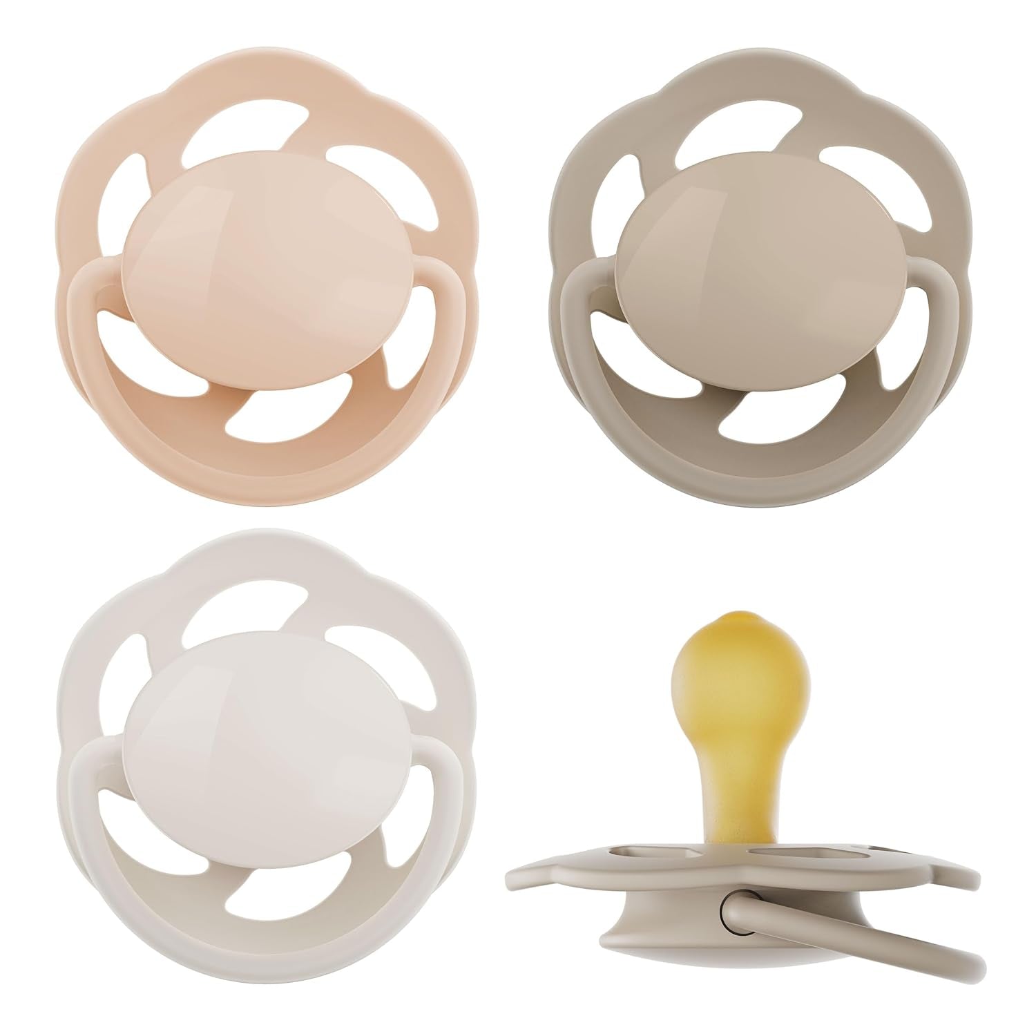 nip - Kirschgrün | 0-6 Monate | 4 Stück | Finden Sie heraus, was Sie tun können, und helfen Sie Ihnen dabei. Suzetă sustenabilă, Herstellung Ihres Materials aus erstklassiger Natur, grün/grau