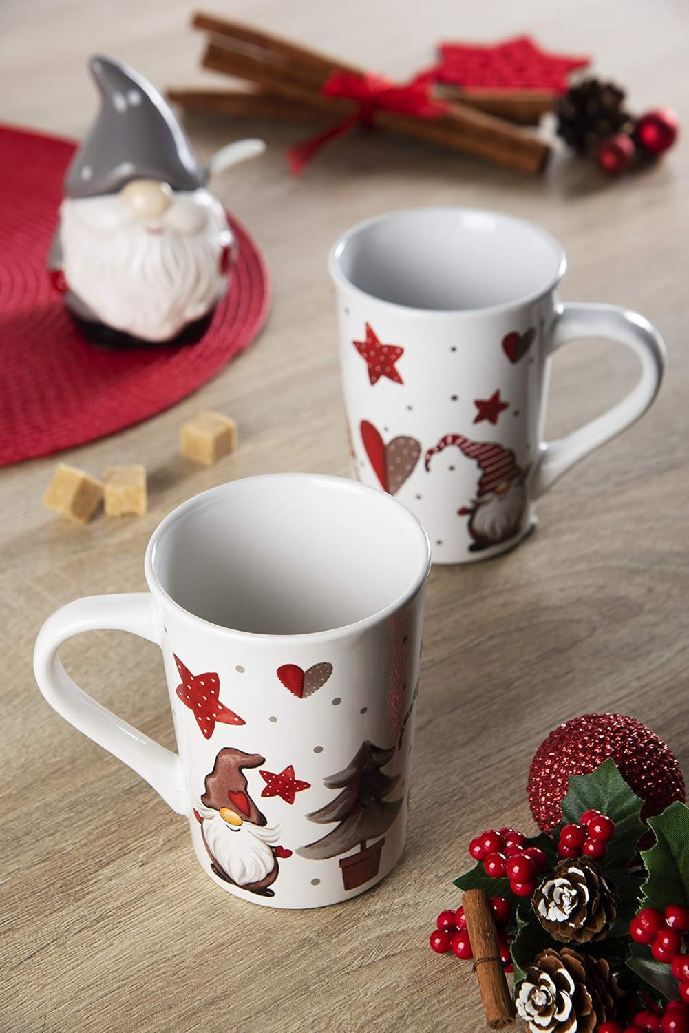 Excelsa Gnomo Lebkuchen/Weihnachtskäse, Keramik, 100 ml