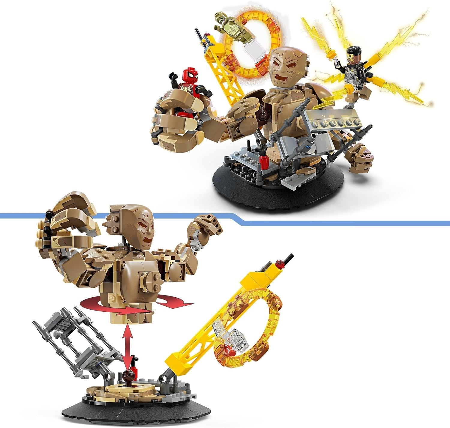 LEGO Marvel Spider-Man Vs. Sandman: Showdown Superhelden-Spielzeug mit Figuren einschließlich Eidechse und Elektro-Rollenspiel-Bauspielzeug, Geschenk für Action-begeisterte Jungen und Mädchen 76280 Bausets Besuchen Sie den LEGO-Store