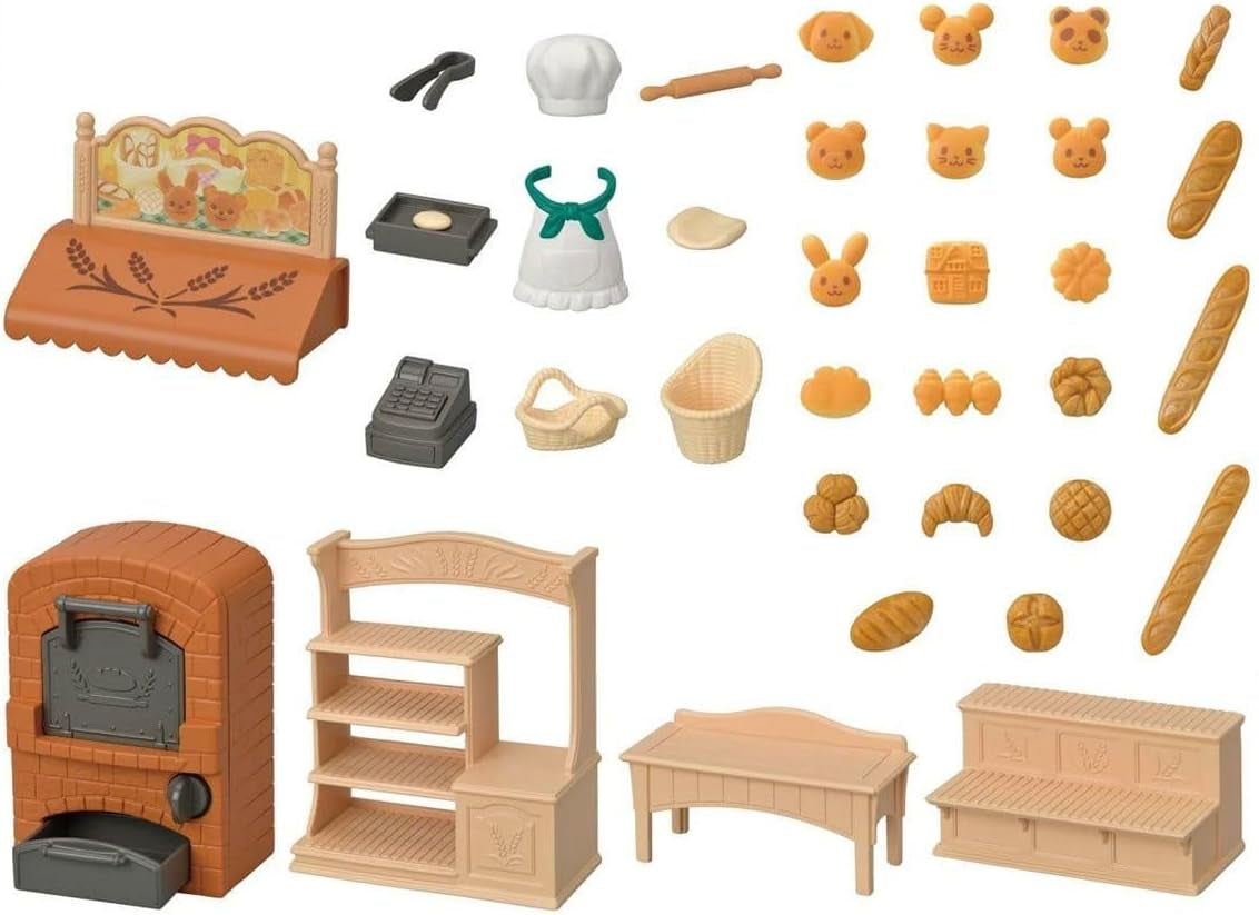 Sylvanian Families 5536 Starter House Bakery Set – Puppenhaus-Spielset Puppenhäuser Naty Shop