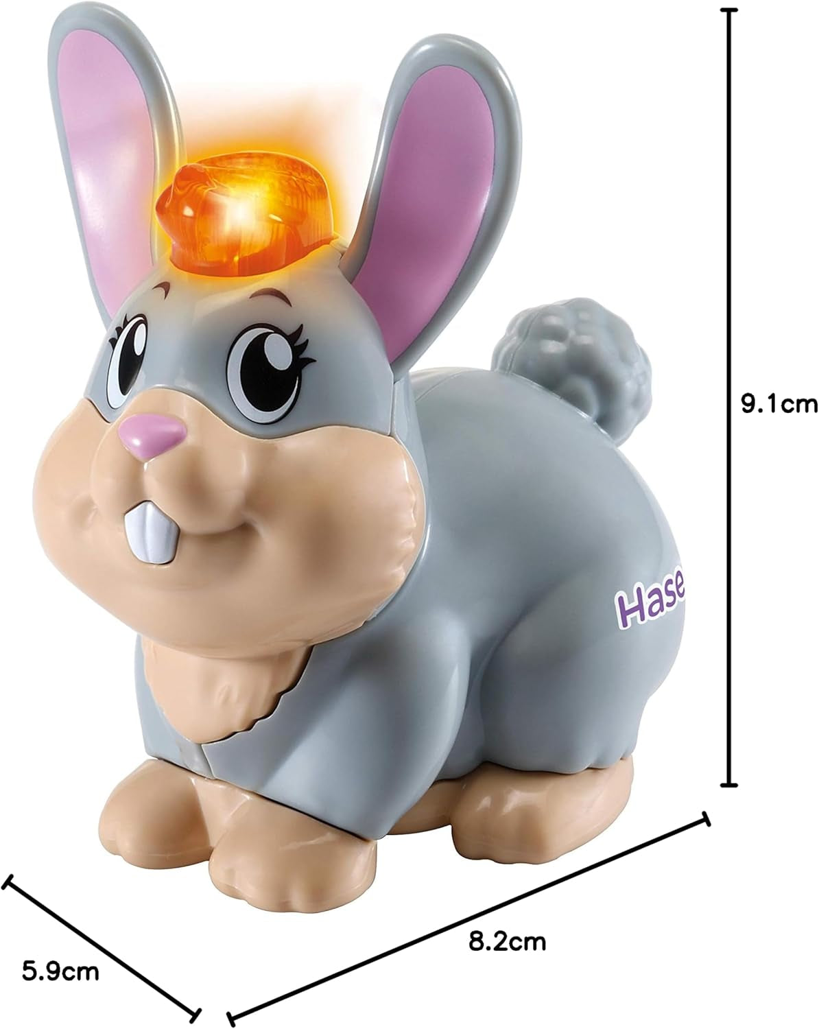 Vtech Tip Tap Tierbabys – Kaninchen – Interaktives Spielzeug mit Licht und Musik für fantasievolles Rollenspiel – Für Kinder im Alter von 1–5 Jahren. Bebe Toys Naty Shop