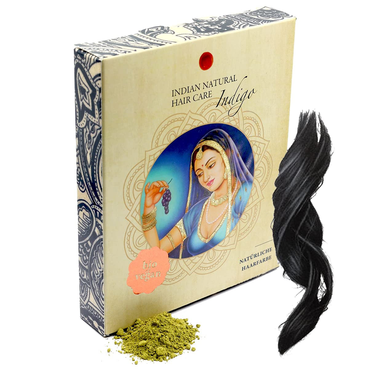 Indigo – Schwarz – Natürliche Haarfarbe – Pulver – 200 g Haarfärbemittel Naty Shop Standardtitel