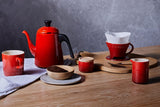 Le Creuset Milchbecher aus Steinzeug, 150 ml, Kirschrot, 91051700060099