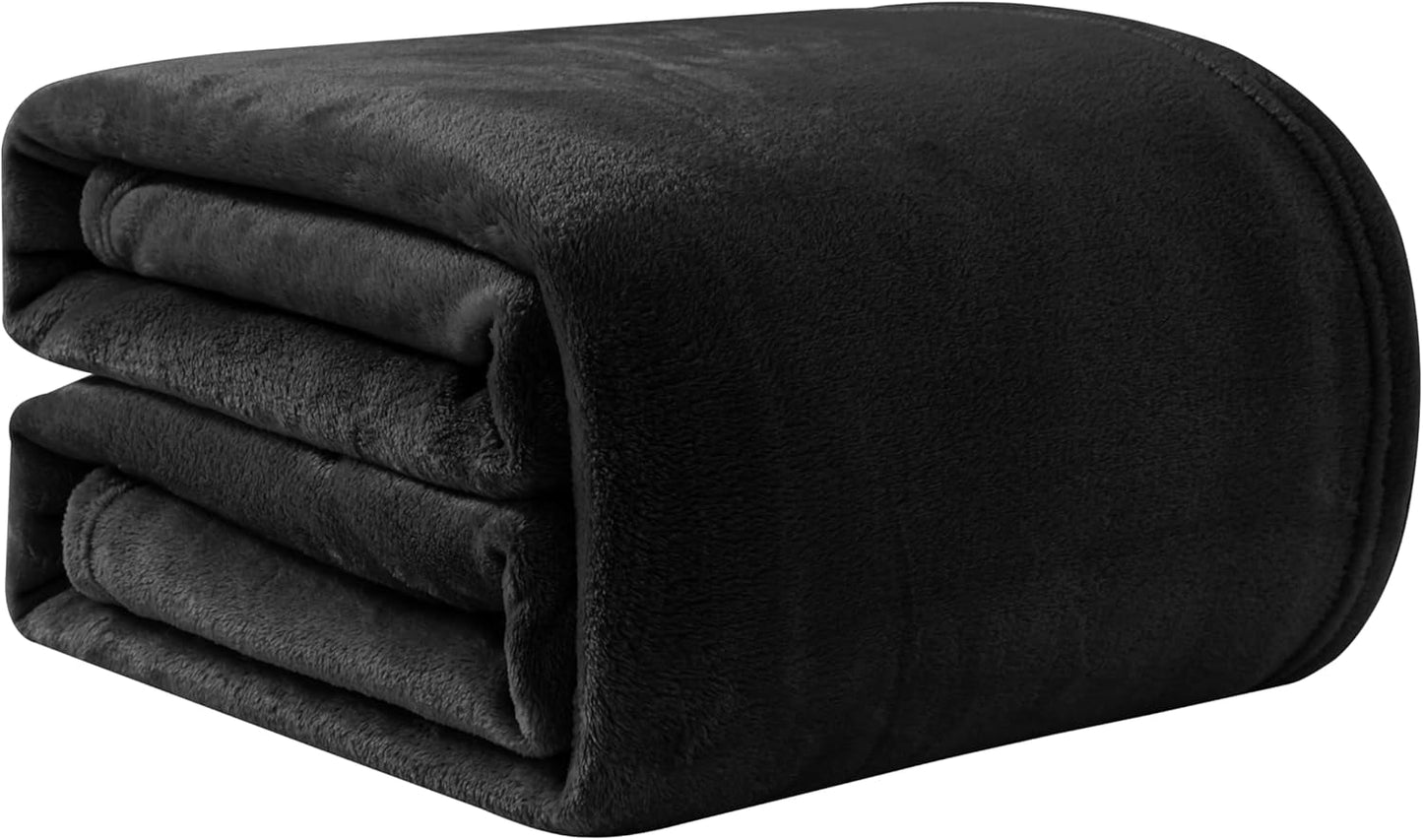 Good Nite kuschelige Decke, flauschige Decke, Bettdecke, Sofadecke, XL, Wohndecke, Fleecedecke, 150 x 200 cm, Schwarz, weiche warme Decken, flauschige Decke, Betten und Decken, Good Nite, Schwarz, 150 x 200 cm