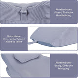 Lesekissen für Bett und Sofa, Federkissen, Bettkissen aus Memory-Schaum, Seitenschläferkissen, ergonomisches Rückenstützkissen zum Lesen und Fernsehen