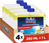 Finish Deep Machine Cleaner Citrus – flüssiger Maschinenreiniger gegen Kalk und Fett für eine saubere Spülmaschine – Sparpaket Naty Shop 4 x 250 ml Set