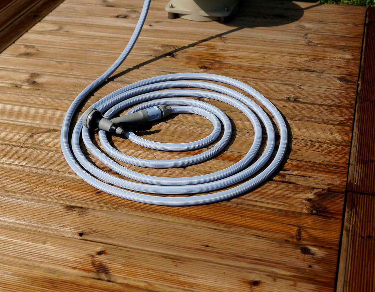 Gartenschlauch ausziehbar bis zu 7,5 Meter, 1/2" (12,5 mm), mit Handbrause und 8 Funktionen, Idroeasy
