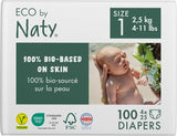 Eco Diapers Eco by Naty Baby Eco Diapers – hochwertige Bio-Windeln, umweltfreundlich, aus pflanzlichen Materialien, ideal für empfindliche Babyhaut (Größe 5 – 80 Stück)