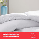 Silentnight Bounceback-Bettdecke, 13,5 Tog, Kingsize, Baumwollmischgewebe, weiß, Kingsize Bettdecken und Steppdecken Naty Shop