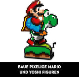 LEGO Super Mario World: Mario & Yoshi Nintendo-Sammelset, Pixelfiguren, Modellbau und -ausstellung, Heimdekoration und Sammlerstücke, Modellbausatz und Geschenk für erwachsene Fans 71438 Bausets Besuchen Sie den LEGO-Store