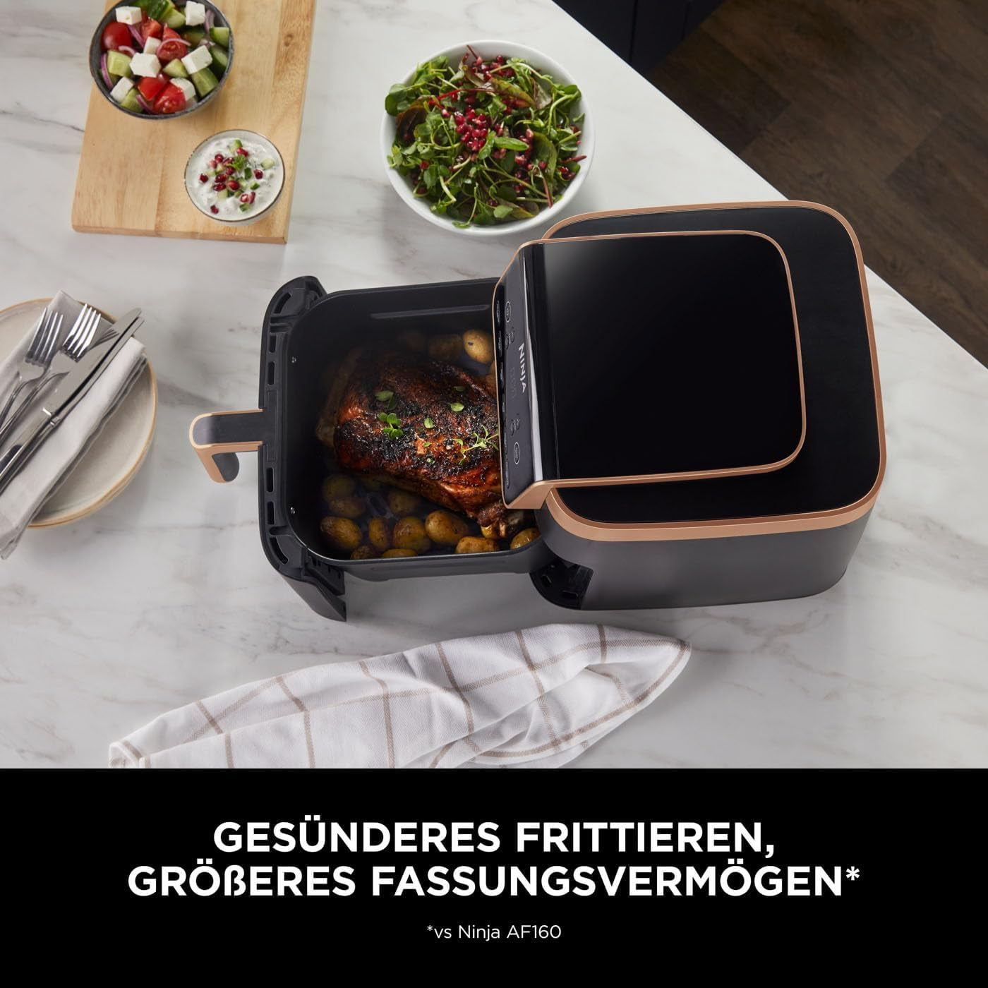 Ninja Heißluftfritteuse MAX PRO AF180EUCP, 6,2 Liter, ölfrei Naty Shop Appliances