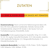 Gourmet Gold Délicatesse en Sauce Rind- und Hühnernassfutter für Katzen, 12er-Pack (12 x 85 g)