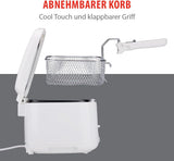 Alpina Fritteuse 2,5 l DF-165, 1800 W – einstellbare Temperatur bis zu 190 °C. Haushaltsgeräte Naty Shop