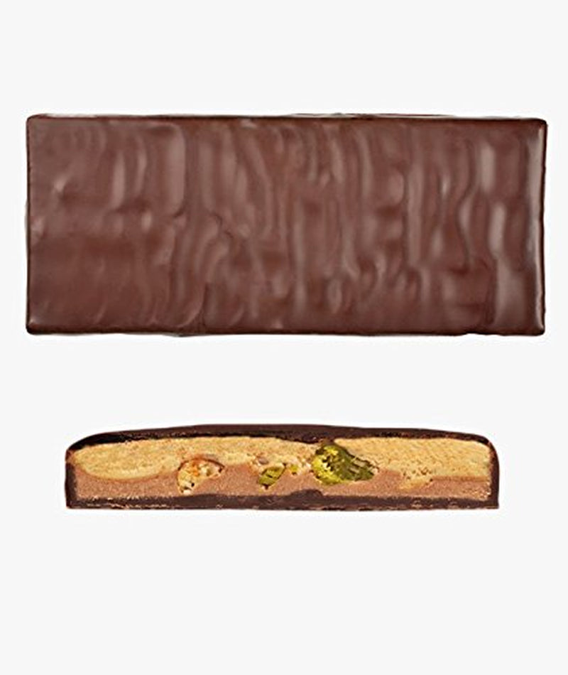 Milchschokolade und französisches Nougat, handgemacht (70 g) - Bio