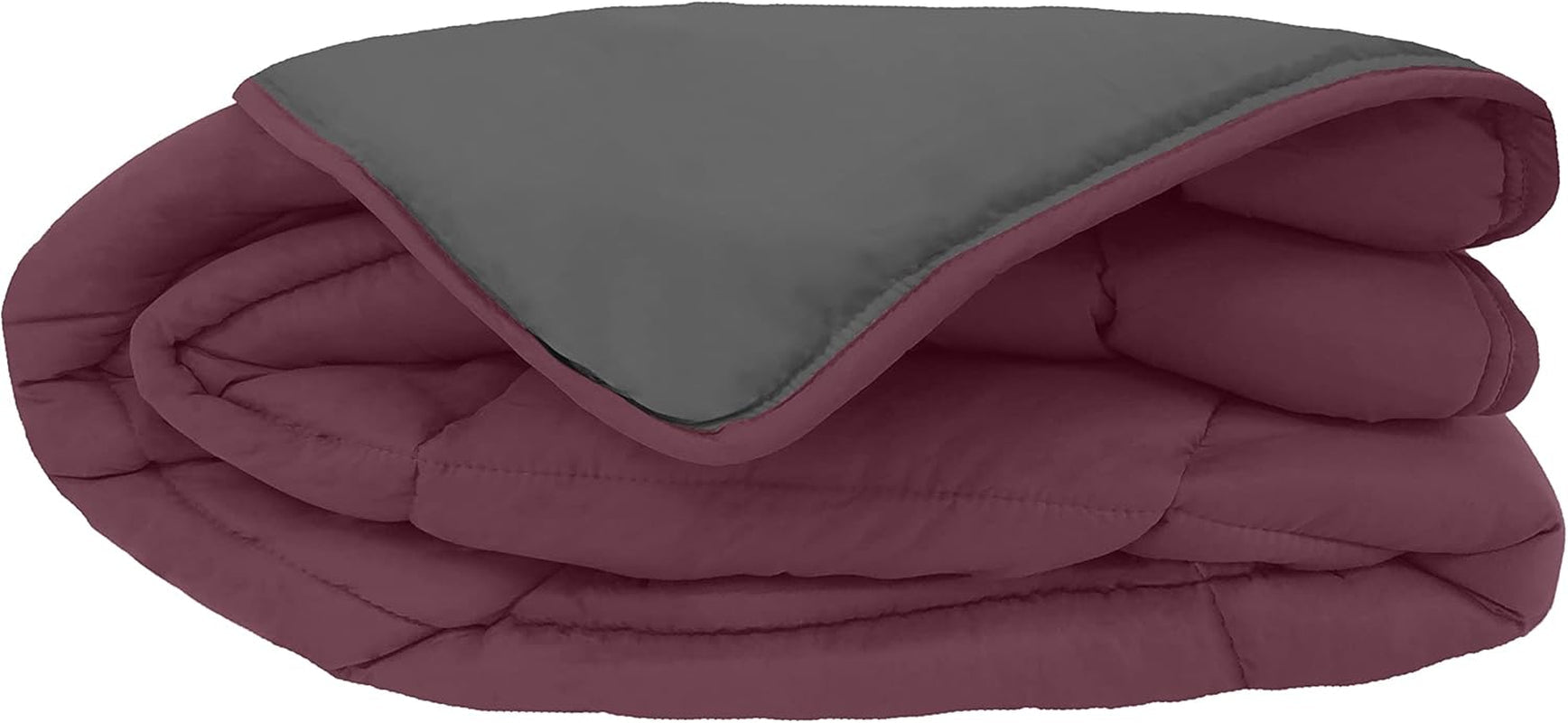 Toison D'Or Cocoon Steppdecke, Pflaume / Stahl, 140 x 200 cm Steppdecken und Steppdecken Naty Shop Pflaume / Stahl 140 cm x 200 cm