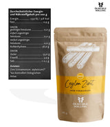 - BIO Ceylon Zimt | Ceylon Zimtpulver aus kontrolliert biologischem Anbau | Zimtpulver fein vermahlen aus ganzen Zimtstangen. Ideal für Müsli, Milchreis, Gebäck uvm. | Inhalt: 180 g