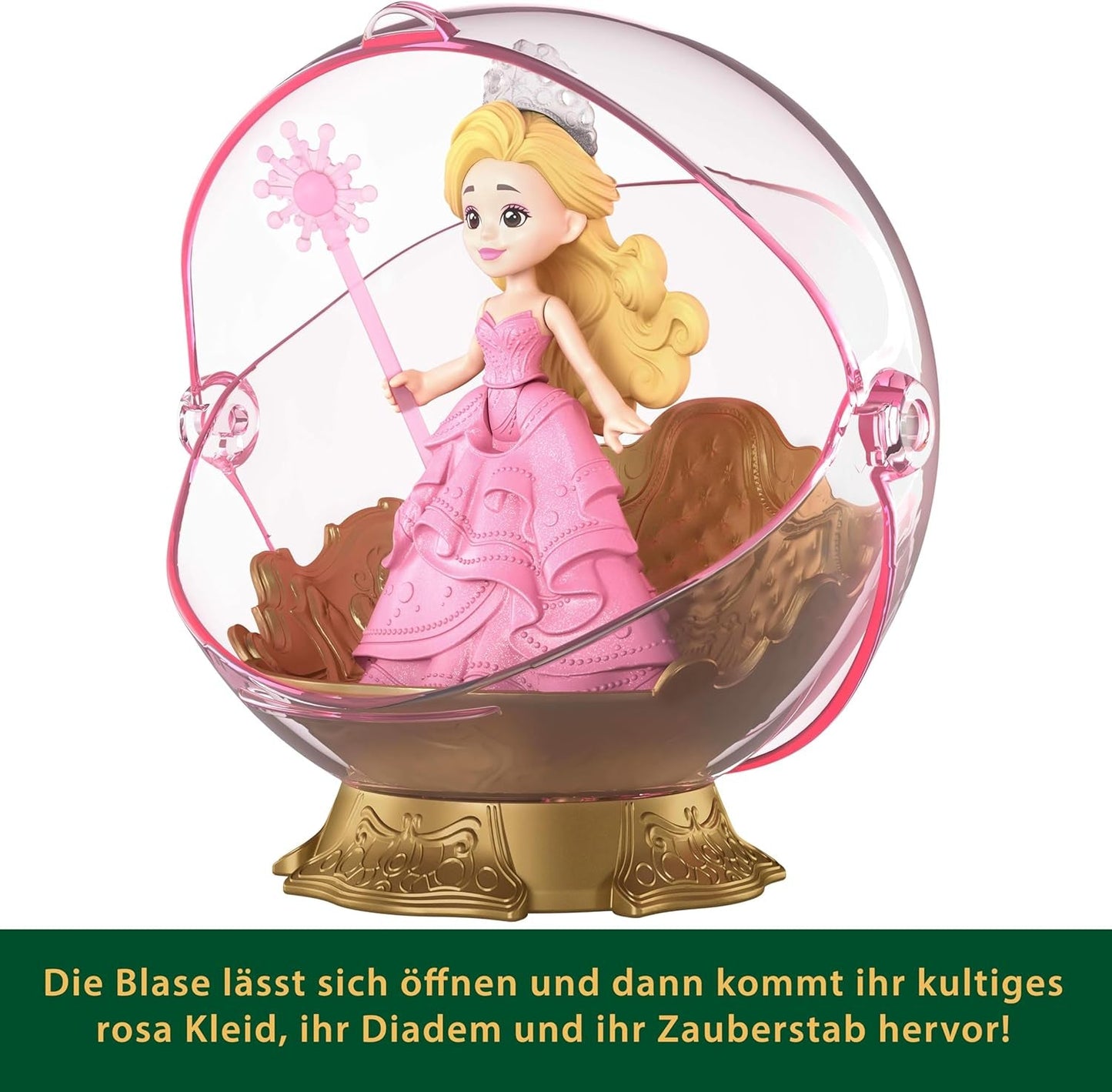 Mattel Universal Pictures Evil Glinda Floating Bubble, von einem vertrauten Film inspiriertes Glinda-Minipuppen- und Fahrzeug-Spielset, JFM25, [Mehrfarbig]