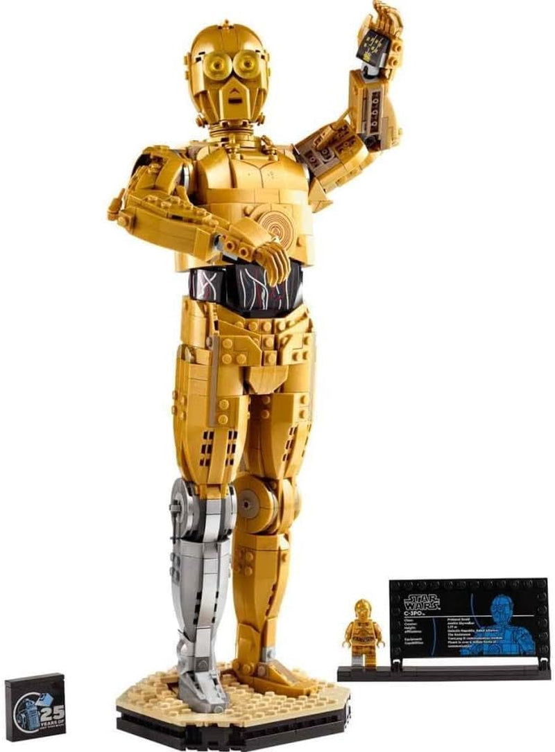 LEGO Star Wars C-3PO B, baubarer Droide, Modell zum Sammeln, Bauen und Ausstellen, nostalgische Geschenkidee für Erwachsene und Fans, Sammlerstück, Fantasy-Spielset 75398 Bausets Besuchen Sie den LEGO-Store