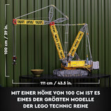 LEGO Technic Liebherr LR 13000 Raupenkran-Set, Bauen Sie das beste ferngesteuerte Baufahrzeugmodell mit Control+ App, Kran mit Windensystem und Hubarm, großer Modellbausatz für Erwachsene 42146 Besuchen Sie den LEGO-Store Bausets