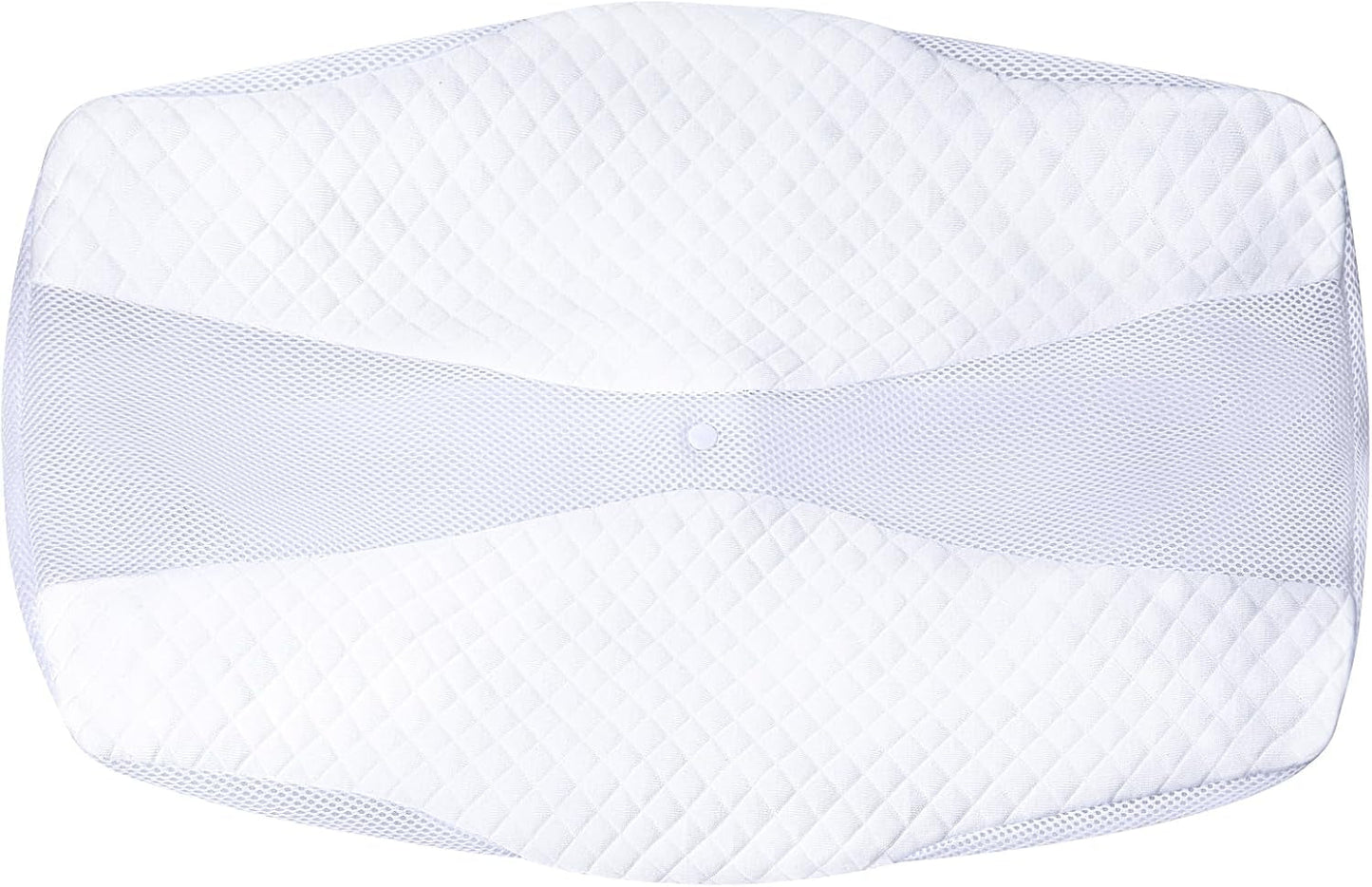 SAHEYER Orthopädisches Kissen Nackenstützkissen Kopfkissen Ergonomisches Nackenkissen Seitenschläferkissen 60 x 40 x 13/11 cm Memory-Schaum-Kissen für Seitenschläfer Rücken Bauch Orthopädische Nackenkissen Naty Shop Kissenbezug Weiß