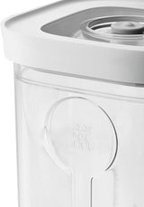 ZWILLING FRESH & SAVE CUBE Box, Größe 2M, modulare und stapelbare Aufbewahrungsbox, hermetische und entleerbare Aufbewahrung, spülmaschinenfest, transparente Frischhalteboxen Naty Shop