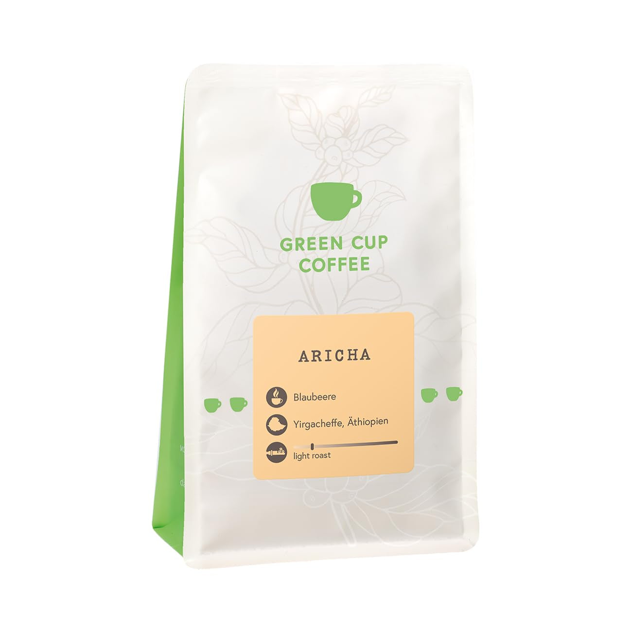 Kaffee - Aricha I 100% Arabica I Kaffeebohnen 250g I Ideal für Kaffeevollautomaten, Filterkaffee und French Press mit fruchtigen Aromen I helle Röstung