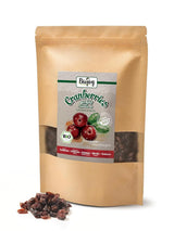 Biojoy getrocknete Bio-Cranberries (1 kg), mit Apfelsirup gesüßte Cranberries. Dehydrierte Produkte Naty Shop