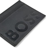 BOSS Hugo Herren Big Bb_s Kartenhalter, Black1, ONESI EU Herren Geldbörse Naty Shop