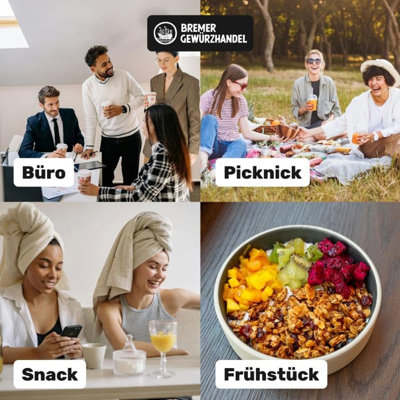 Bremer Gewürzhandel Mango, getrocknete Mangostreifen, ungeschwefelt, ohne Zuckerzusatz, 1kg Dehydrierte Produkte Naty Shop
