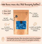BRIX Gefriergetrocknete Blaubeeren | Natürliche Blaubeeren, getrocknet 95 g | Great Taste Award für getrocknete Cranberries | GVO-frei, glutenfrei, vegan, ohne Vitamine. Naty Shop dehydrierte Produkte
