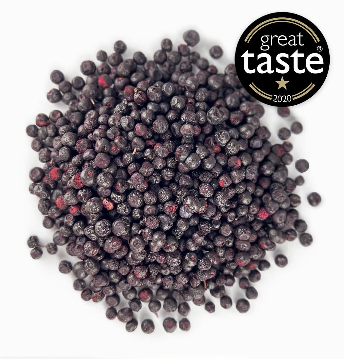 BRIX Gefriergetrocknete Blaubeeren | Natürliche Blaubeeren, getrocknet 95 g | Great Taste Award für getrocknete Cranberries | GVO-frei, glutenfrei, vegan, ohne Vitamine. Naty Shop dehydrierte Produkte