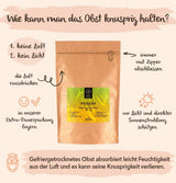 BRIX gefriergetrocknete Bananen | Natürliche Bananen, getrocknet 140 g | Great Taste Award für Trockenfrüchte, getrocknet | GVO-frei, glutenfrei, vegan, konservierte Vitamine Naty Shop dehydrierte Produkte