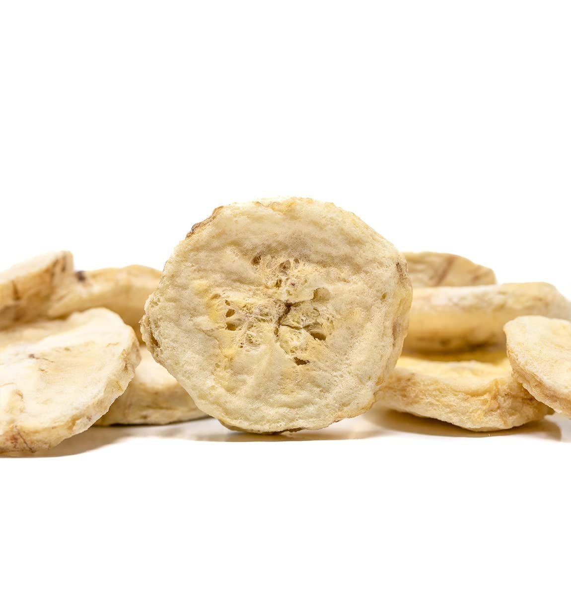 BRIX gefriergetrocknete Bananen | Natürliche Bananen, getrocknet 140 g | Great Taste Award für Trockenfrüchte, getrocknet | GVO-frei, glutenfrei, vegan, konservierte Vitamine Naty Shop dehydrierte Produkte