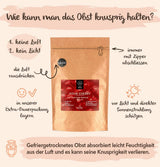 BRIX Gefriergetrocknete Bitterkirschen | Natürliche getrocknete Kirschen 105g | Great Taste Award Trockenfrüchte, getrocknete Bitterkirschen | GVO-freie, glutenfreie, vegane Vitamine sind konservierte dehydrierte Produkte von Naty Shop
