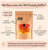 BRIX Gefriergetrocknete Mango | Natürliche, getrocknete Mangoscheiben 95 g | Great Taste Award Trockenfrüchte, gefriergetrocknete Mango | GVO-frei, glutenfrei, vegan, ohne Vitamine. Naty Shop dehydrierte Produkte