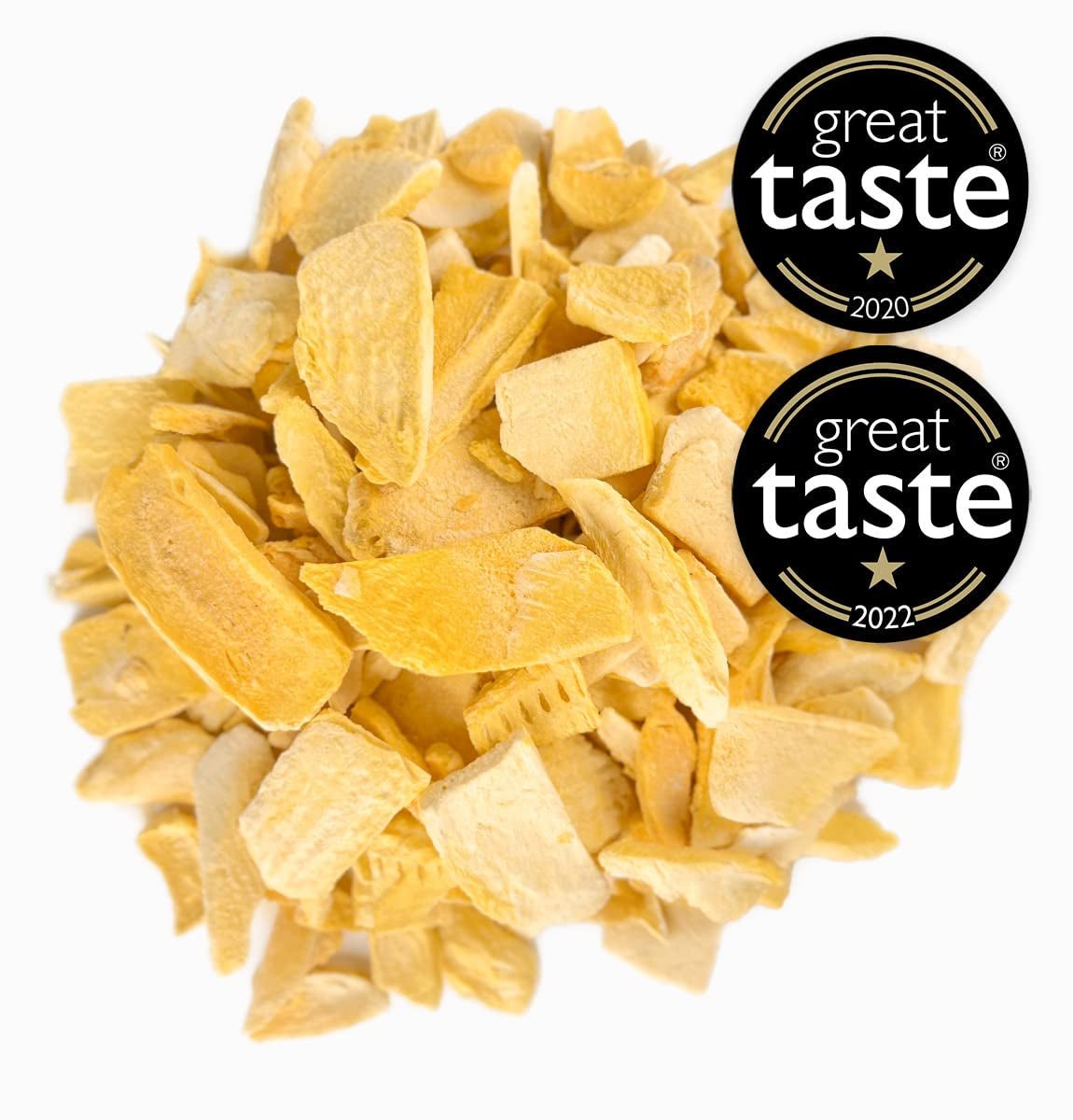 BRIX Gefriergetrocknete Mango | Natürliche, getrocknete Mangoscheiben 95 g | Great Taste Award Trockenfrüchte, gefriergetrocknete Mango | GVO-frei, glutenfrei, vegan, ohne Vitamine. Naty Shop dehydrierte Produkte