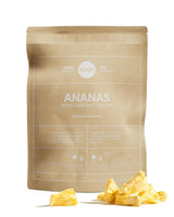 BUAH® Gefriergetrocknete Ananas | Ananaschips als Snack oder für Müsli und Desserts | Idealer Ersatz für Süßigkeiten | Vegan und ohne Zuckerzusatz | 100 % gefriergetrocknete Früchte | 200 g Naty Shop dehydrierte Produkte 373 g