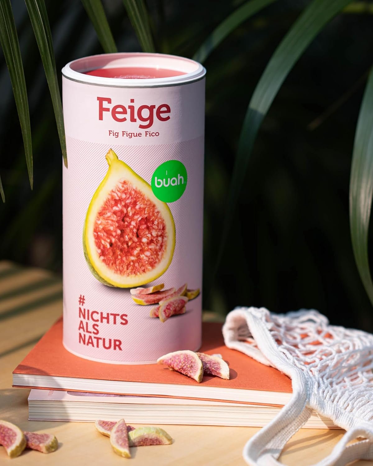 BUAH® Gefriergetrocknete Feigen | Feigenchips Als Snack, für Müsli und Desserts | Idealer Ersatz für Süßigkeiten | Vegan und ohne Zuckerzusatz | 220g dehydrierte Produkte von Naty Shop