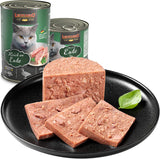 LEONARDO Nassfutter [6x800g Ente] | Getreidefreies Nassfutter für Katzen | Komplettes Nassfutter in Dosen
