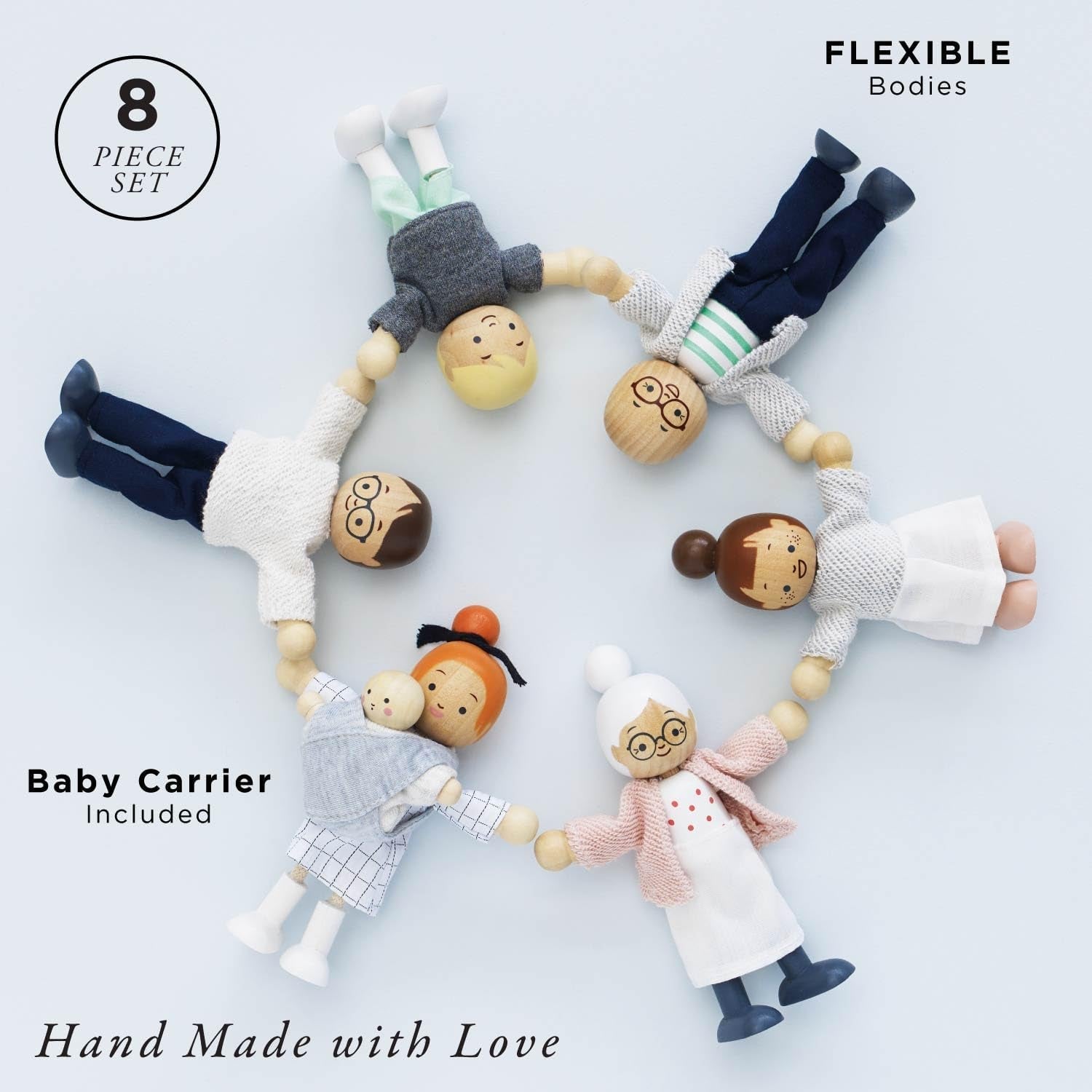 – My Doll Family Puppenhaus-Spielset aus Holz | Daisylane Puppenhaus-Zubehörsets für Mädchen – Geeignet für Kinder ab 3 Jahren P053