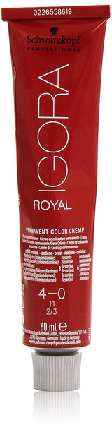 Schwarzkopf IGORA Royal Premium Haarfarbe 4-0 mittelbraun, 1 Packung (1 x 60 g) Haarfärbemittel Naty Shop Standardtitel