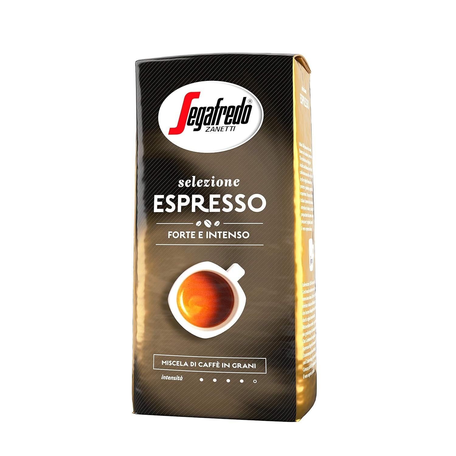 Segafredo Zanetti Selezione Espresso – Ganze Bohne (1-kg-Packung) – Geeignet für alle italienischen Kaffeespezialitäten – Mittlere bis dunkle Röstung, kräftiger und intensiver Geschmack