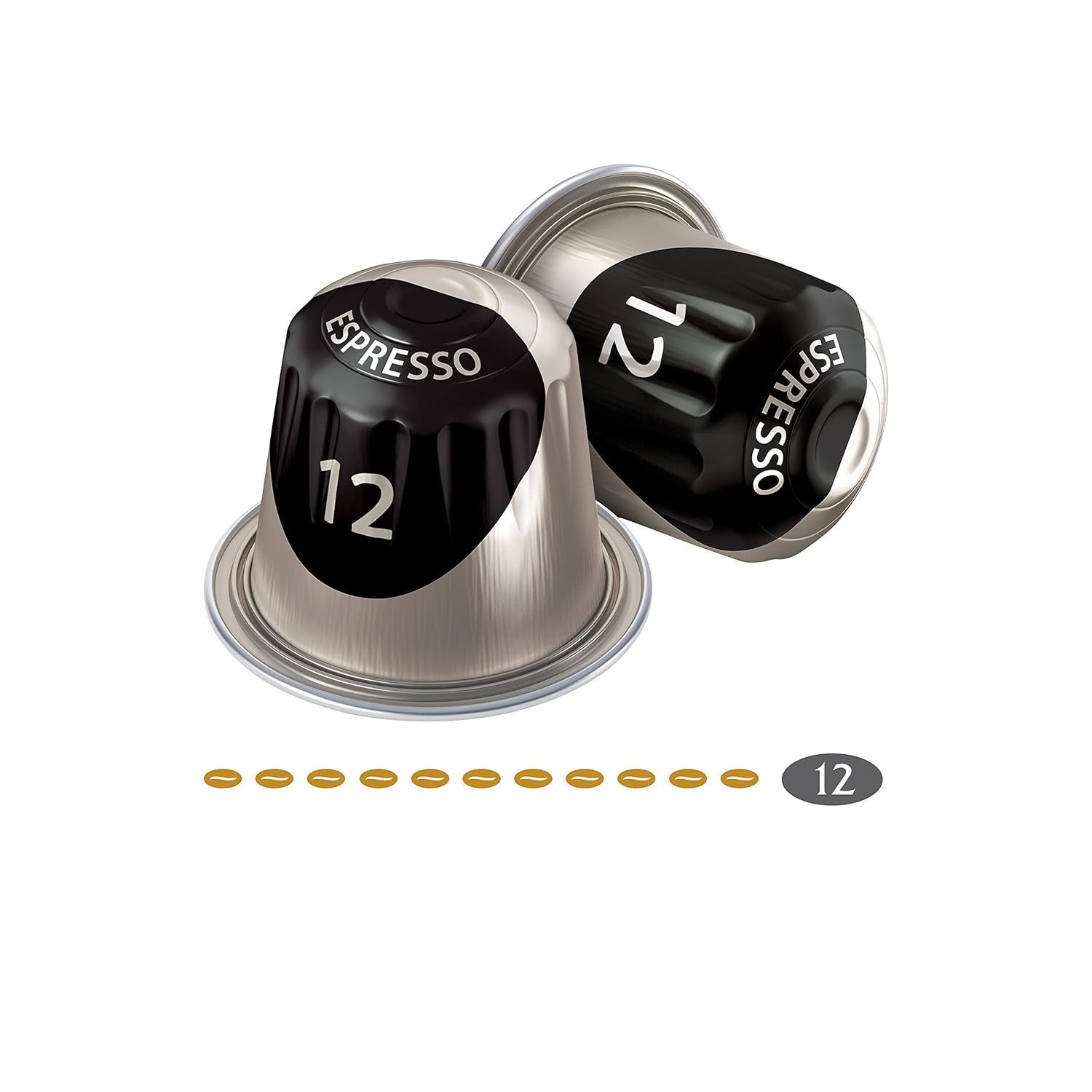 Jacobs Kaffeekapseln Espresso Ristretto, Intensität 12/12, 10 x 20 Getränke, Nespresso* kompatible Kaffeekapseln, 200 Kapseln