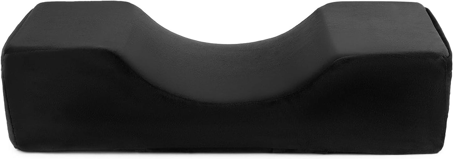 QWORK® Wimpernkissen, U-Förmiges Beauty Makeup Kissen, Ergonomisches Wimpernkissen Verlängerung Füren, Memory Foam Wimpernkissen Für Den Heimgebrauch Im Schönheitssalon (Schwarz) Cervical Orthopaedic Pillows Naty Shop Default Title